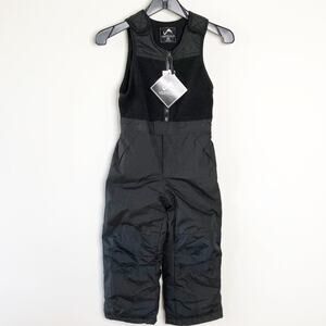 Vertical 9 Ski bib XXS 4 / 5 Black Children's Kids Ski Gear NEW